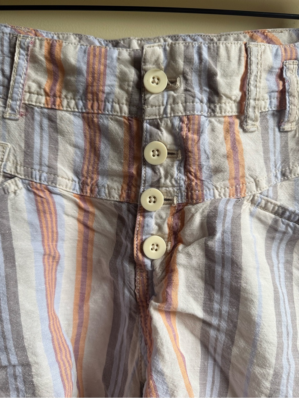 Free People Morning Rain Striped Shorts - Picture 3 of 3